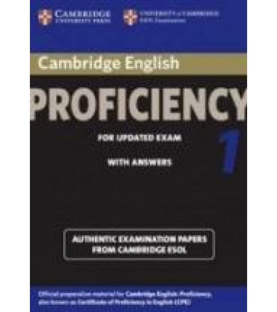Cambridge English Proficiency (CPE) 1 for Updated Exam with answers.