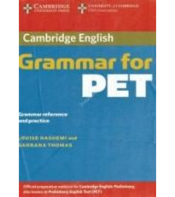 Cambridge Grammar for PET with answers.