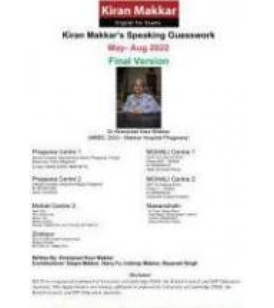 IELTS Speaking Guesswork. (May - August 2022) Final Version.
