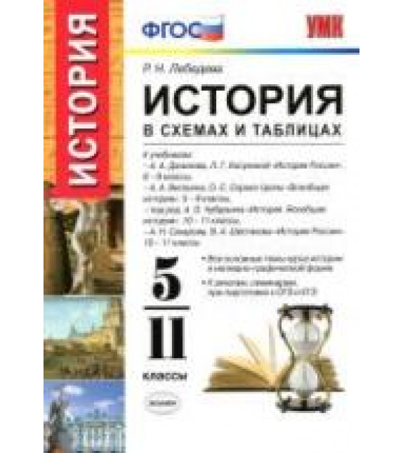 История в схемах и таблицах. 5-11 классы - Лебедева Р.Н.