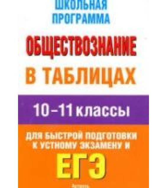 Обществознание в таблицах. 10-11 классы - Баранов П.А.