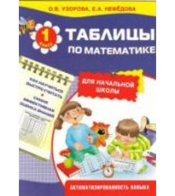 Таблицы по математике для начальной школы 1 класс.