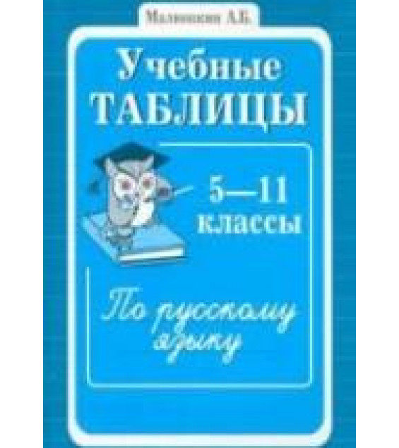 Учебные таблицы по русскому языку. 5-11 классы. Малюшкин А.Б.
