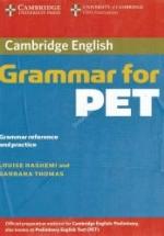 Cambridge Grammar for PET with answers. — обложка