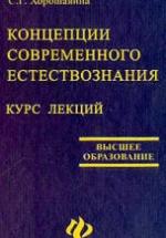 Концепции современного естествознания. Курс лекций - Хорошавина С. Г. — обложка
