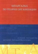 Шпаргалка по теории организации - Колокнева М.В. — обложка