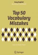 Top 50 Vocabulary Mistakes. — обложка